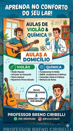 Aulas de violão e Química