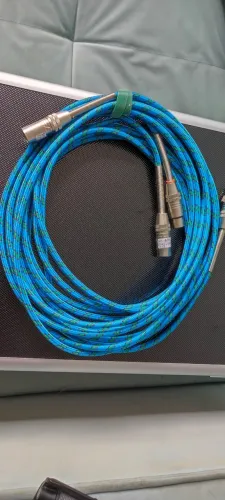 Dois cabos excelentes de microfone - 5 mts