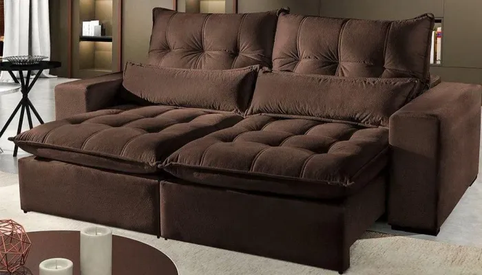 Sofa Retrátil 5 Lugares Semi Novo