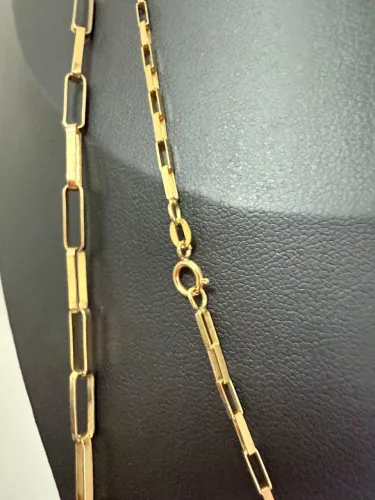Corrente Tijolinho de ouro 5.25g 18k procedência garantia eterna