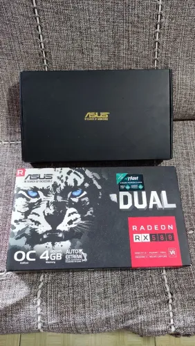 Placa de Vídeo ASUS Dual Radeon RX 580 OC 4GB GDDR5 com caixa