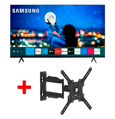 TV Samsung 55pol 4K + Suporte articulado ELG