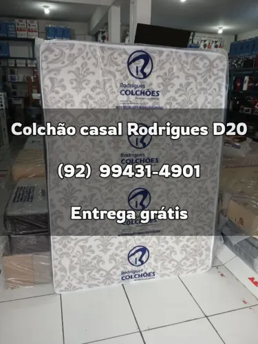Colchão Casal Rodrigues D20 12 cm (ENTREGA GRÁTIS)