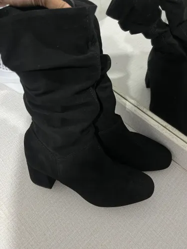 Bota plissada 