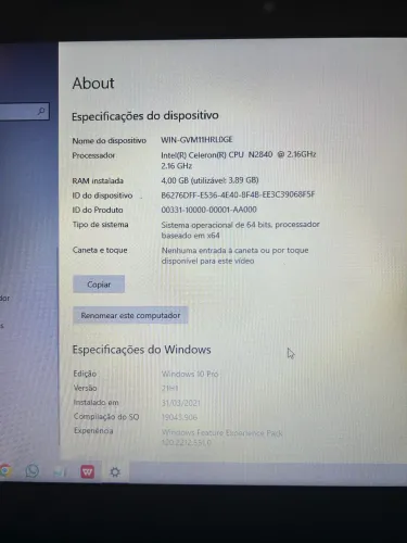 Notebook Lenovo ideapad 100