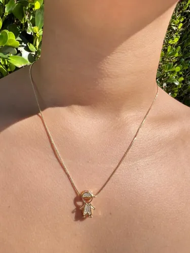 Colar pingente Banhado Ouro