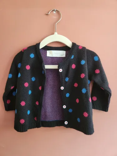 Cardigan Fabula Bolinhas 6 meses