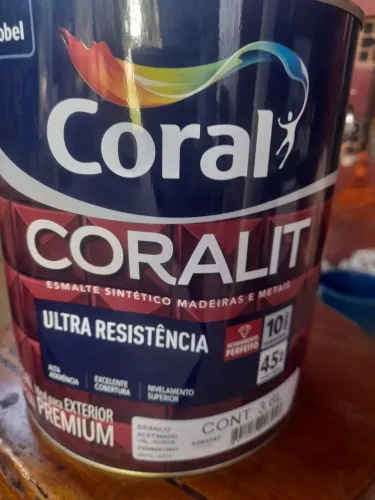 Tinta esmalte branco neve(Coral)