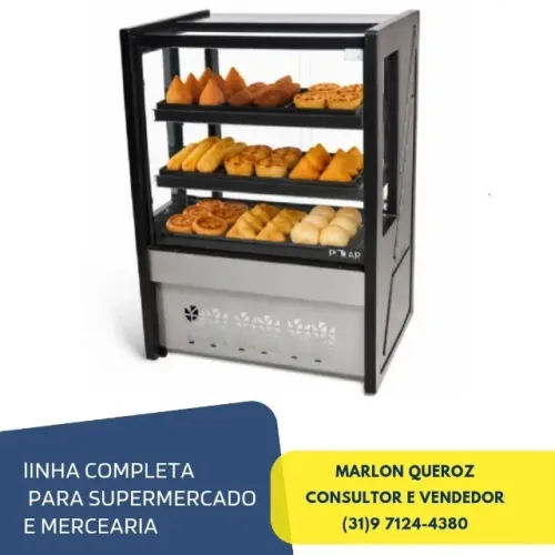 Balcão Estufa 80CM Preto Polar