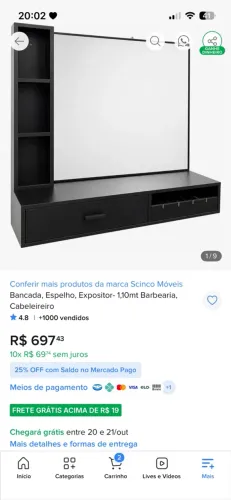 Bancada barbeiro 