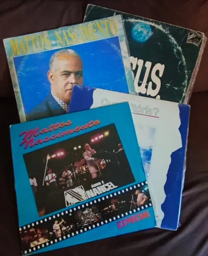 Lote 4 Lp's Discos de Vinil Gospel Evangélico - Matos Nascimento