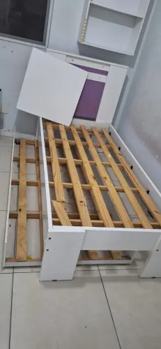 Cama Solteiro Infantil + Base Auxiliar