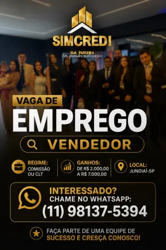 Vaga de vendedor