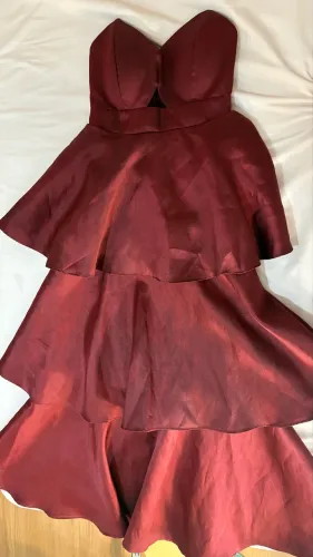 Vestido festa vinho