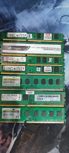 memorias ram ddr3 4gb (7 un)