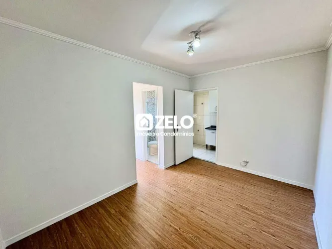 Apartamento de 1 dormitório na frente em Campinas (Botafogo)  aluguel R$ 1.400