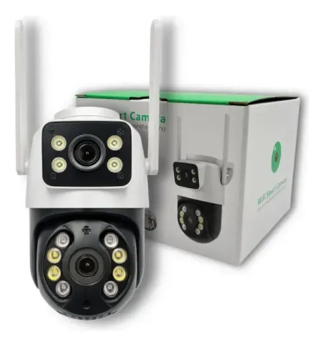 Camera Segurança Externa Lente Dupla Rastreamento Zoom A28 Cor Branco iCSee