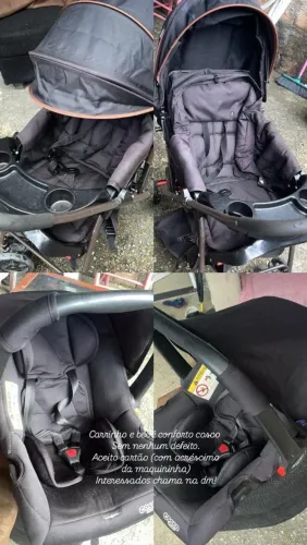 CARRINHO DE BEBÊ E BEBÊ CONFORTO COSCO