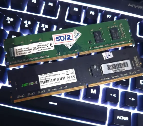 Kit Memória RAM 16GB 2x8GB DDR4 2666MHz Kingston + NETCORE