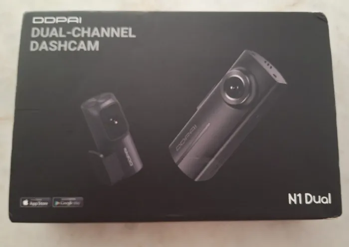 Câmera Veicular Ddpai N1 Dual - 1296p+1080p + cartão de memoria original DDPAI