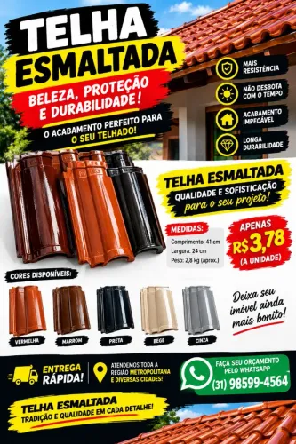 Telha esmaltada