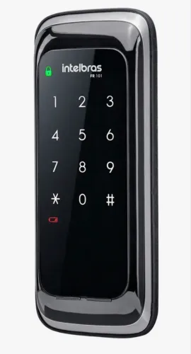 Fechadura Digital de Sobrepor Touch Screen FR 101 Preta Intelbras
