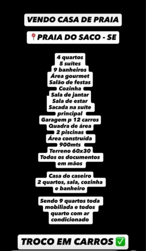 Vende se casa de praia