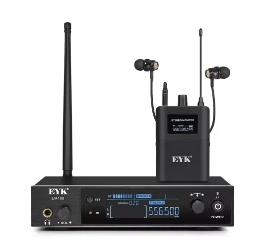 Monitor sem fio EYK EM100 - estéreo 