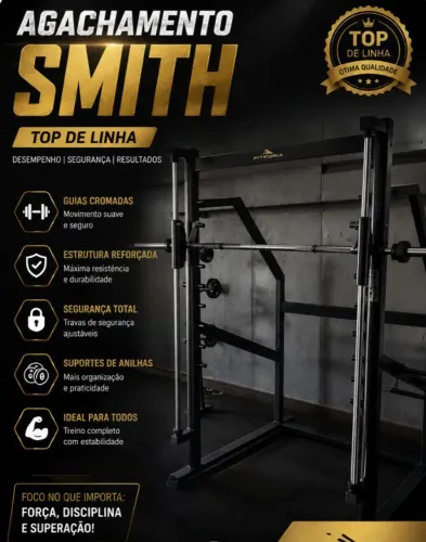 Agachamento smith top