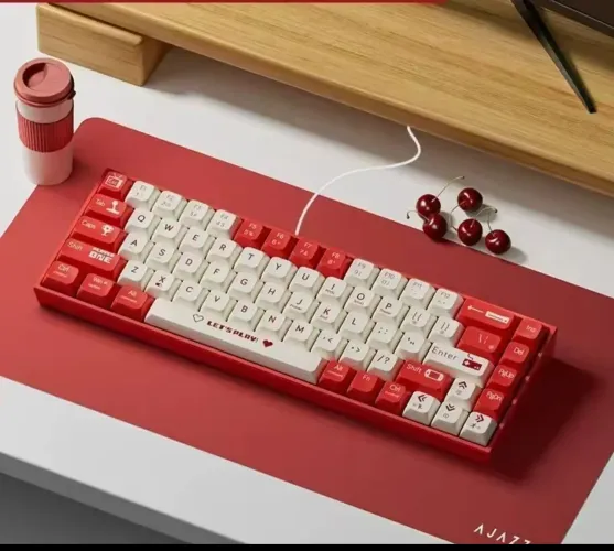 Teclado mecânico gamer Ajazz AK680 Switch brown