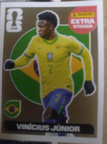 figurinha extra legend Vini JR Ouro