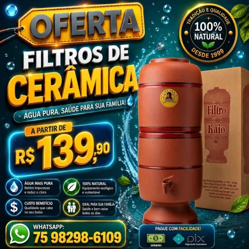 Filtros de cerâmica - Aproveite a oferta - A partir: