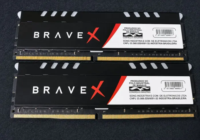 Memória ddr4 Brave X 2x8=16gb 3000mhz