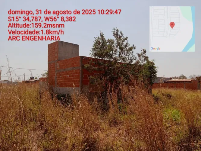 Ágio terreno com casa de 60m² bem adiantado, falta 98 parcelas de R$1.185,00.