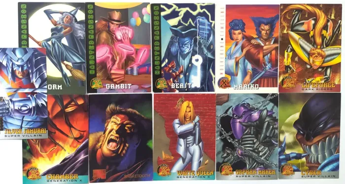 Coleção de Cards Fleer X-Men  