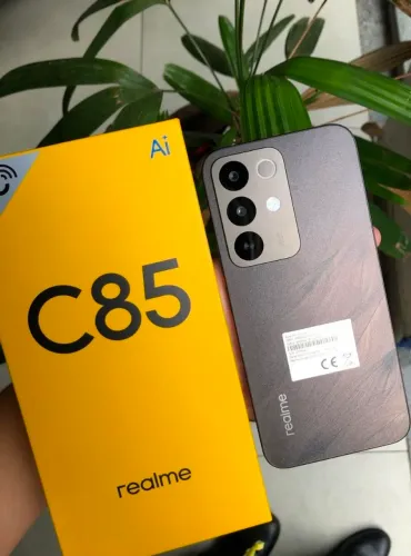 Realme C85, NFC, 256/8GB RAM, cores: preto, verde e violeta, IP69, 7.000 mAh, LACRADO.