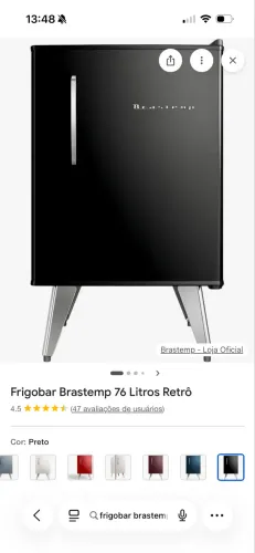 Frigobar Brastemp retrô