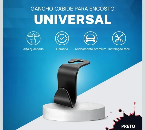 Kit Ganchos Universal para Carro