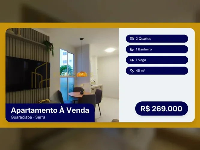 Apartamento em condomínio no Guaraciaba - Serra ES, onde sua história começa!