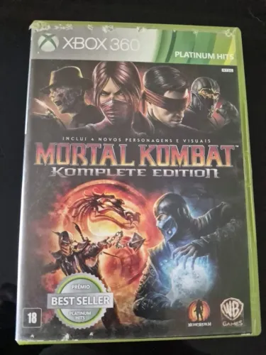 Jogo Mortal Kombat Komplete Edition Xbox 360 Midia Física Original Excelente Estado Usado