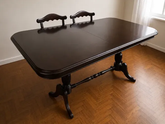 Mesa de jantar com alongamento 