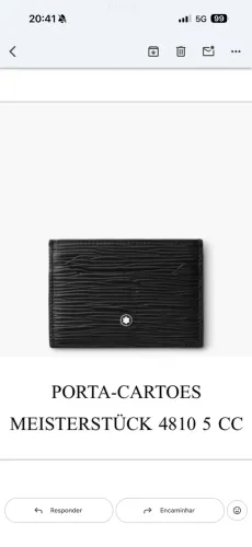 Porta-cartoes Mont Blanc Original