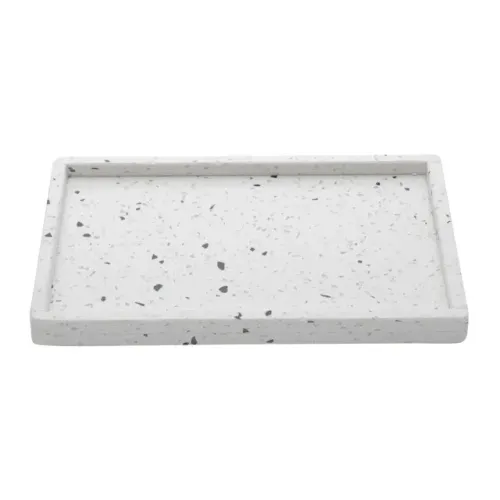 BANDEJA DE MÁRMORE TERRAZZO 27CM X17CM X 2CM