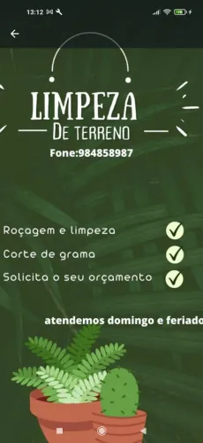 Rocagem e limpeza de terrenos