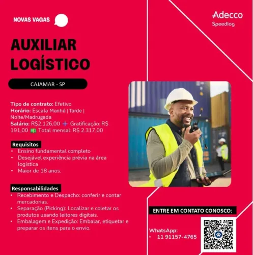 AUXILIAR LOGÍSTICO - MERCADO LIVRE