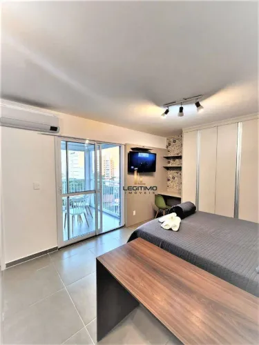 Studio de alto padrão próximo à Chácara Klabin com varanda, rooftop, piscina e mobiliado. 