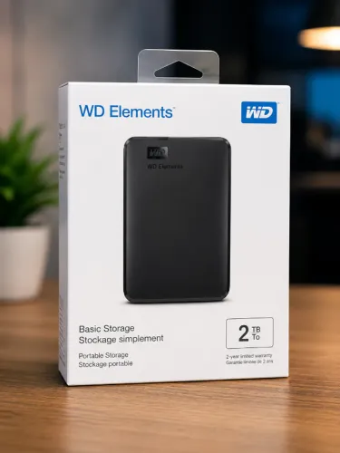 HD Externo WD Elements 2TB 2.5" Preto