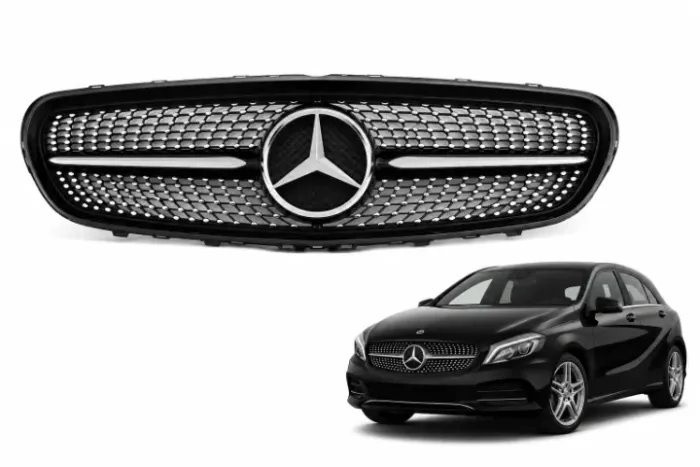 Grade Mercedes A200 W176 2016 2017 2018 já acompanha o emblema Mercedes - Impecável