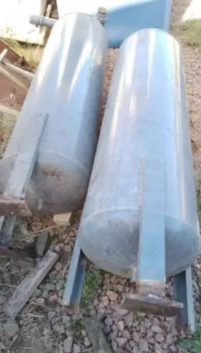 Tanque pressão vácuo 300 litros compressor 5 mm espessura parede