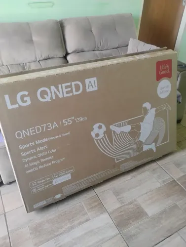 Smart tv LG QNED 55 polegadas nova sem uso nota